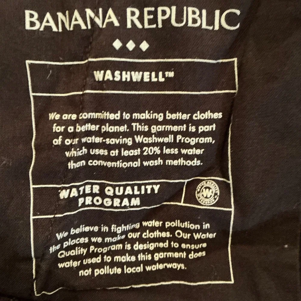 Banana Republic Lived-In Chino Athletic Fit 34 Brown Stretch‎ Pants Mens
